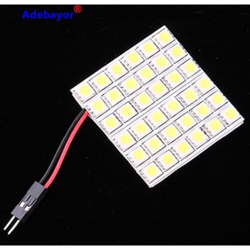 4 sets Car motorcycle 5050 SMD 36 LED 5050 SMD Car Interior Light White Dome Bulb T10 BA9s Dome Adapters DC12V