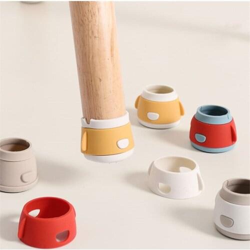 4 Pcs Table Leg Protector Furniture Chair Leg Caps Rubber Feet Cover Floor Protector Non-slip Desk Chair Pad Mat Caps Foot