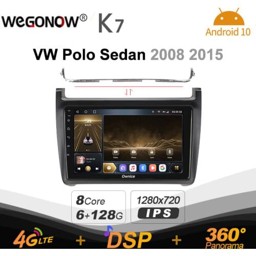 Android 10 6G+128G Ownice K7 Car autoradio Multimedia for Volkswagen polo sedan 2008 2015 radio system unit 360 Panorama 4G LTE
