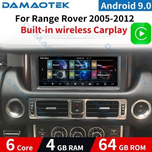 DamaoTek 10.25 inch Android Android 9.0 car radio For Land Rover Range Rover Vogue 2005-2012 Denso Host multimedia radio