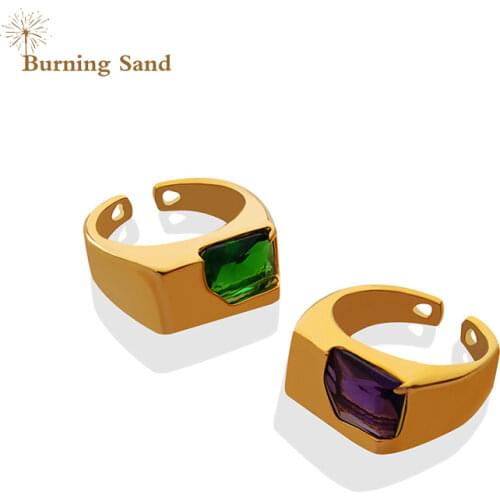 BURNING SAND Women's Gold Rings