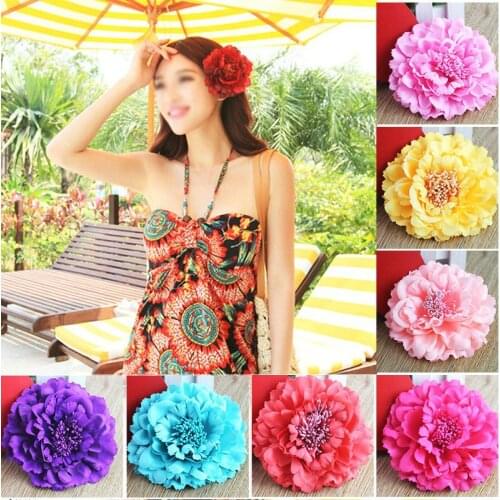 DIY Flower Beach Accessories Headdress Summer Hairpin Peony Wholesale Floral