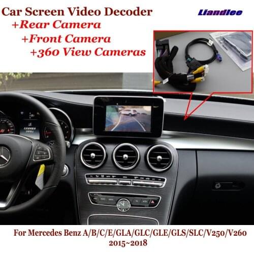 Car DVR Front 360 Rear View Camera Reverse Image Decoder For Mercedes Benz A/B/C/E/GLA/GLC/GLE/GLS/SLC/V250/V260 Screen Upgrade