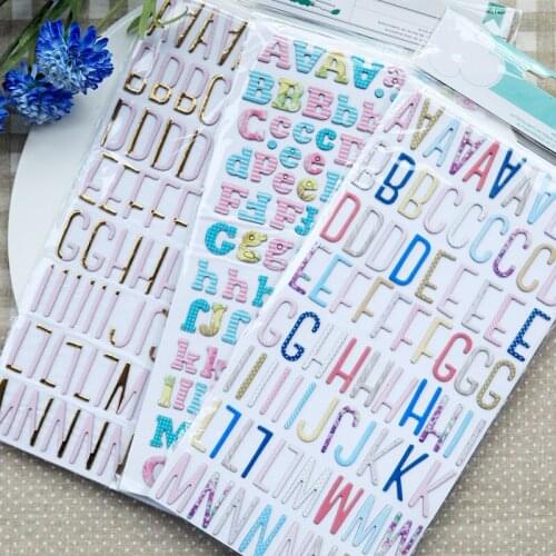 KSCRAFT New Lovely Alphabet Set For Scrapbooking DIY Projects/Photo Album/Card Making Crafts