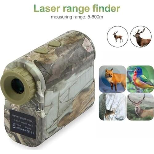 LCD Digita Laser Range Finder 600m 6X Hunting Golf telescope , Range/Speed/Scan Mode for Hunting, Boating, Hiking Rangefinder