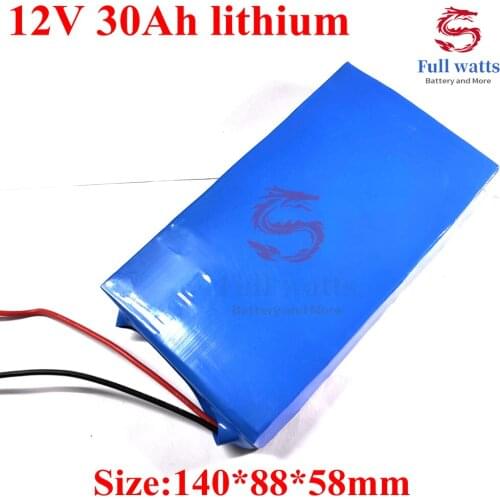 12v Lithium Polymer Battery Lithium Ion 12v 30ah 11.1v Li-polymer Battery Pack for Miners Lamp Cctv Pack Battery + 3A Charger