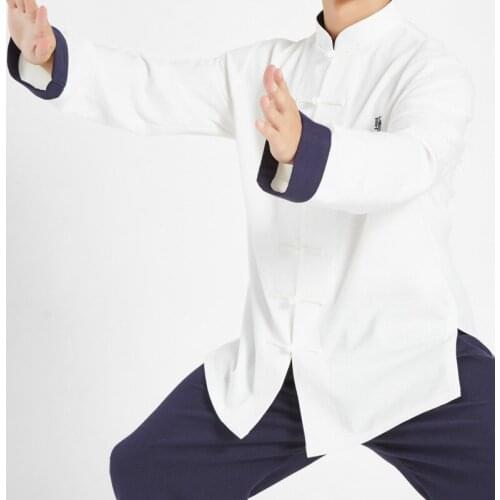 Linen Tai Chi Uniform Traditional Taiji Clothing For Your Tai Chi Exercise Kung Fu Clothing Unisex Wu Shu Clothing 4 Color
