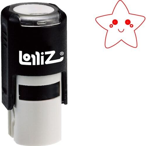 LolliZ "Star" Pre-Inked Rubber Stamp