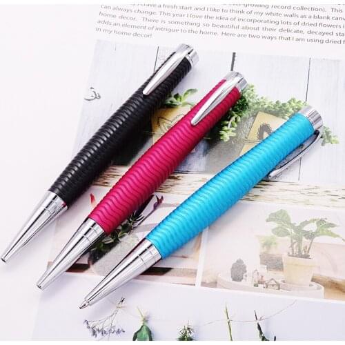 Fuliwen 2017 Fashion Retractable Ballpoint Pen, Beautiful Ripple Engraving , Various Color for Choosing Ideal for Office/School