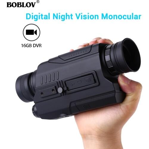 Boblov PJ2 Night Vision Monocular Night Hunting Scope Sight Riflescope Night Vision Telescope Optical Night Camcorder