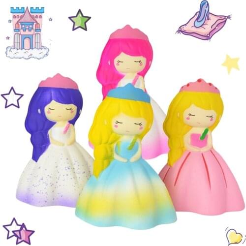 Jumbo Squishy Princess Galaxy Squash Anti Stress Toys for Adults Scuishi Scented Slow Rising Squishies