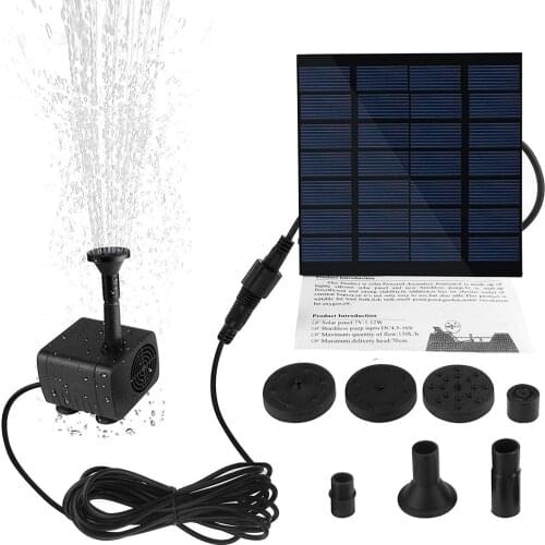 Solar Fountain Watering kit Power Solar Pump Pool Pond Submersible Waterfall Floating Solar Water Fountain For Garden Decoration