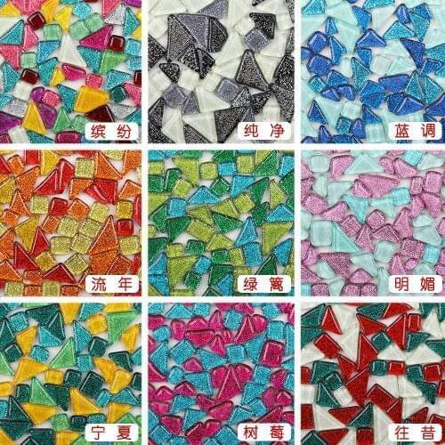 Glitter crystal free stone irregular mosaic DIY handmade material 1kg