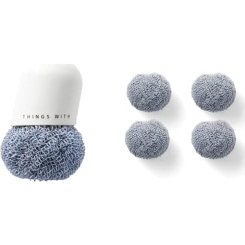 New Household Pot Dishwashing Brushes Kitchen Bathroom Cleaning Brush Removable Cleaning Ball With Handle Cleaning Tool
