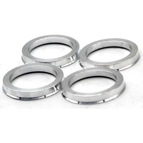 Brand New 1 Set /4 Pieces 54.1mm ID to 66.6mm OD Aluminum Centric Spigot Hub Rings Wheel Spacer