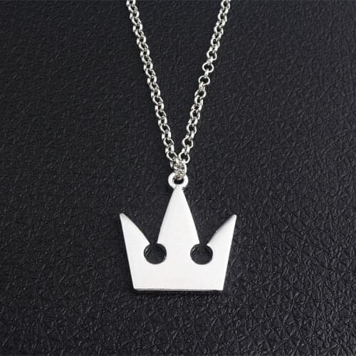 Anime Kingdom Hearts Sora Metal Pendant Necklace for Men Women Fashion Accessories or Creative Gift