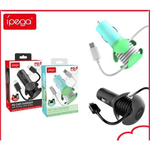 PG-SW057 Car Charger For Switch Game Console 12 v Fast Charging Stand With Type-C For N-Switch Host Fast Car Charger