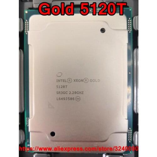 Intel Xeon Gold 5120T SR3GC Gold5120T Processor 19.25M Cache 2.20GHz 14-cores 105W LGA3647 Scalable CPU free shipping