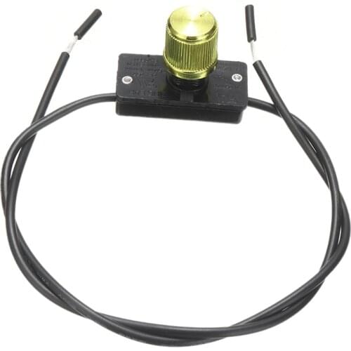 Adjustable Brass Light Dimmer Lamp Rotary Switch 120 Volt 500W Light Dimmer Knob Switch Controller For ZE-256 Zing Ear Mayitr