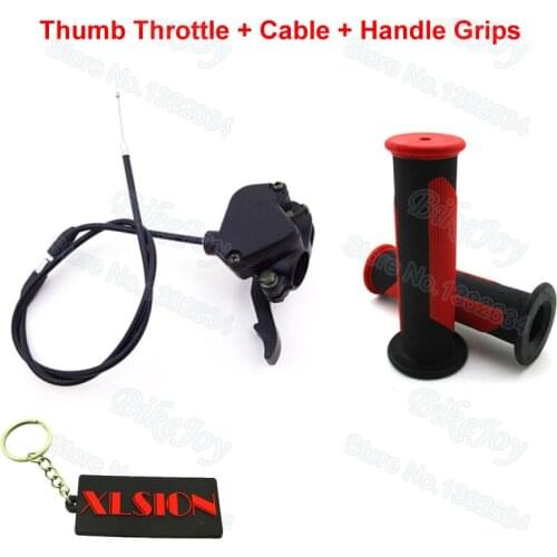 Thumb Throttle Cable Handle Grips For 50cc 70 90cc 110cc 125cc 150cc 200cc 250cc ATV Quad