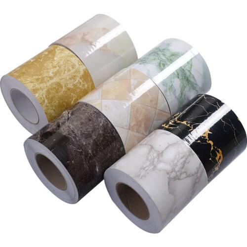 5M Self adhesive waist lines waterproof PVC kitchen sink tape wall corner tile border sticker window door Wallpaper Home Decor