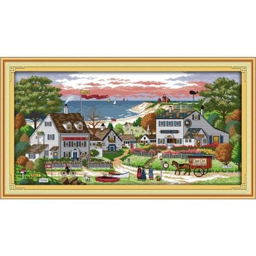 Comfortable bay painting counted 11CT 14CT DIY kit Chinese wholesale Cross Stitch embroidery needlework Sets home decor