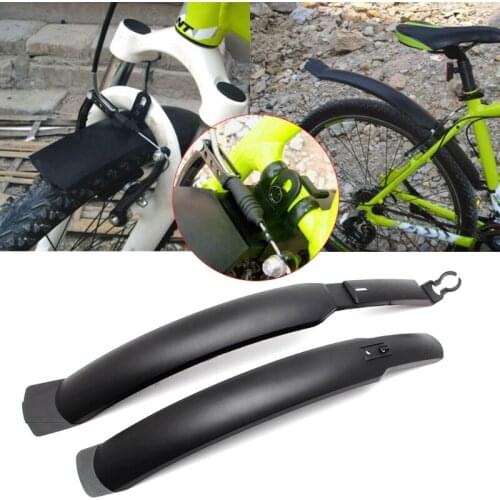 Bicycle Front Rear Tire Mud Guard MTB Mountain Bike Rainy Long Mudguards