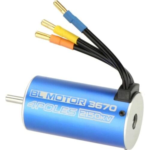 1pcs 3670 4Poles 2150KV Brushless Motor For RC 1/8 1/10 Off-road Monster Car Boat