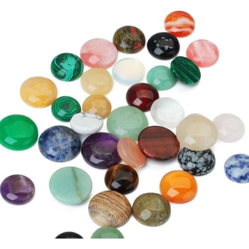 10 Pieces Jewelry Making Cabochon Half Round Gemstone Cabochon Beads 8mm Gem