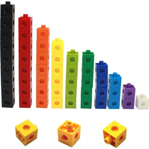 100Pcs ChildrenS Connection Box Building Blocks Toy 10 Color 2cm Connection Box ABS/PP Building Blocks Educational Toys