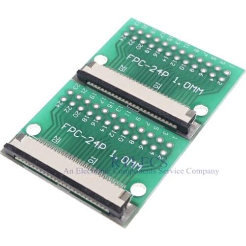 20pcs Flexible Flat Cable FFC/FPC Connector Adapter 34 Pin 1.0mm to 2.54mm Dual Row 2x17 Pin 34 through holes DIP PCB Converter