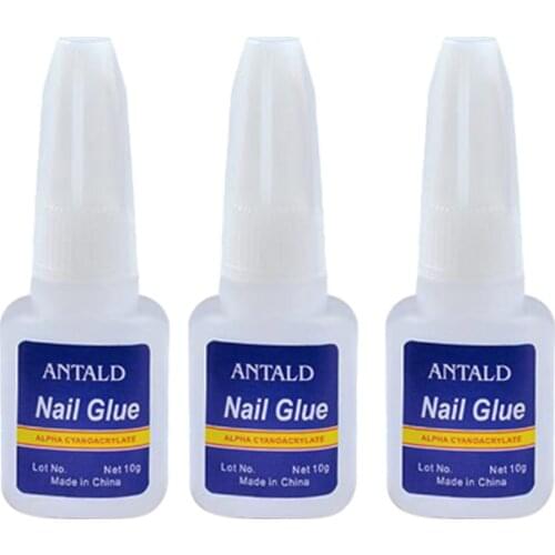 3pcs 10g Professional Nail Glue Adhesive Manicure Tools DIY Kits Gifts