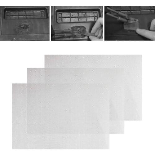 3pcs Plastic Repair Mesh Patch Car Bumper Stainless Steel Net for Plastic Hole Repair Moulding Car Bumper Grille Net