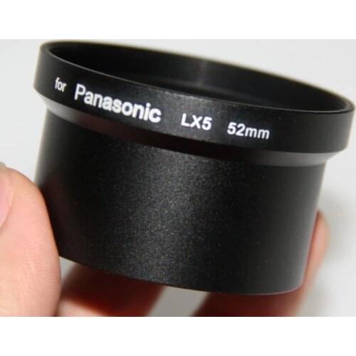52mm 52 mm filter mount Lens Adapter Tube Ring for Panasonic LX5 lx7 camera