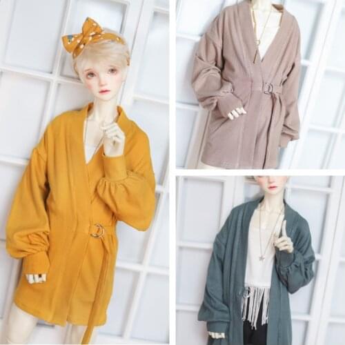 1/4 1/3 BJD Accessories Doll Clothes Striped Cardigan Pajama Coat for BJD/SD MSD SD13 SD17 SSDF Uncle.Doll not included C823
