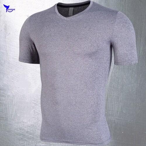 Quick Dry Short Sleeve 2019 Summer Sport T-shirt Men Gym Fitness Compression Running Shirt Training Tops MMA Rashgard Sportswear