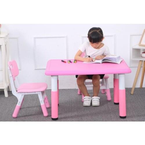 Children Folding Table Chairs Set Kids Gaming Learning Liftable Tables Chair Plastic Table Cute Toy Game Table Desk for Kid