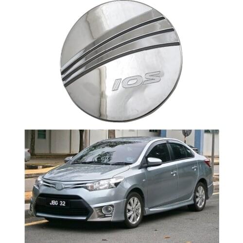 Car fuel tank cover 1PCS ABS Chrome plated For Toyota XP150 Vios Yaris 2014 2015 2016 Accessories Fuel Tank Cap Cover