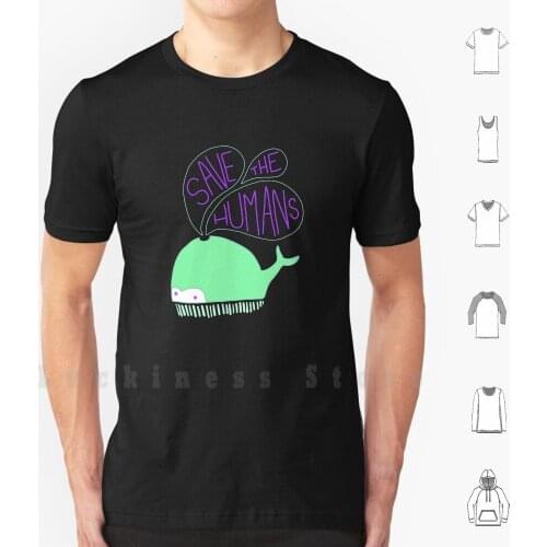 Save The Humans T Shirt DIY 100% Cotton 6xl Climate Change Endangered Endangered Specie Endangered Species Environment