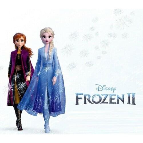 Frozen 2 2019 Movie Anna Elsa Film Silk Fabric Wall Poster Art Decor Sticker Bright