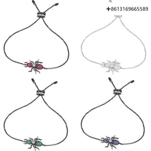 925 Sterling Silver High Quality 1:1 Exquisite Ant Bracelet Logo Free Package Manufacturers Wholesale