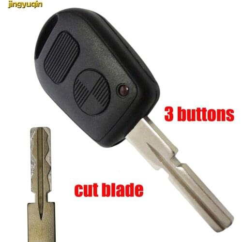 Jingyuqin FOR BMW E38 E39 E36 Z3 Cut Blade Replacement Keyless Remote 2 Buttons