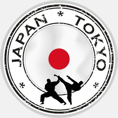 LLY-0940 Classic Personality Car Sticker Tokyo Karate Modeling Decal PVC Auto Motorcycle Cover Scratches Waterproof Decals Decor