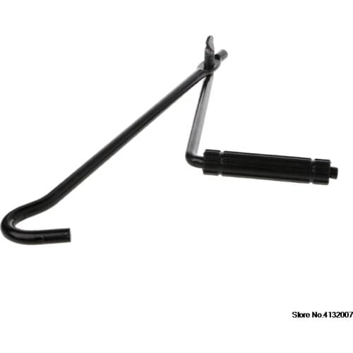 Car Metal Handle Scissors Jack Wrench Auto Truck Black Durable Wheel Repair Tool