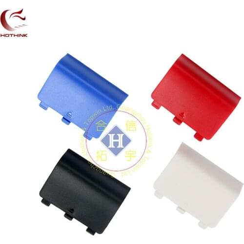 HOTHINK 2pcs/lot New Replacement black battery cover cap door for xbox one controller xboxone gamepad