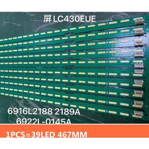 NEW LED strip For LG 43" V15 ART3 FHD REV1.1 R+L 6922L-0145A 6916L-2189A 6916L-2188A 43LX341C 43LX560H-UA 43LX540S-UA 43SE3KB