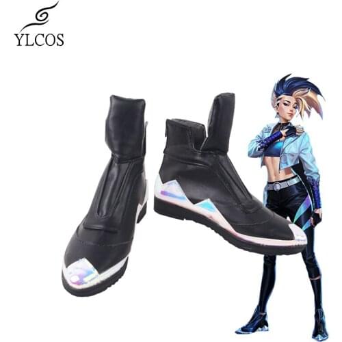 GAME LOL 2020 NEW KDA All Out Akali Cosplay Shoes Halloween Party Custom Made Boots