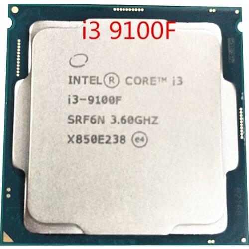 Intel Core i3-9100F Processor CPU i3 9100F 4Core 4Thread 3.6GHz 6MB Socket LGA1151