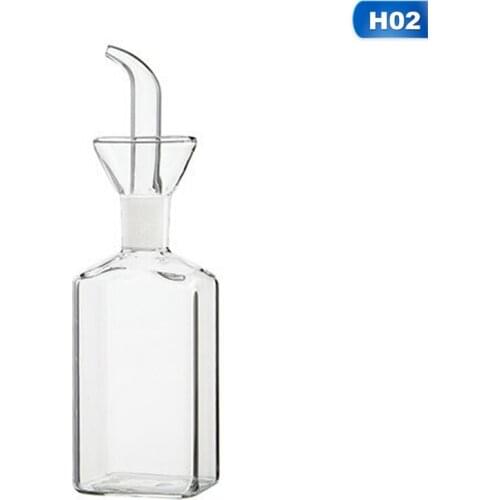 Transparent glass oil bottle sauce bottle soy sauce vinegar oil kitchen tool accessories household water pourer glass bottle