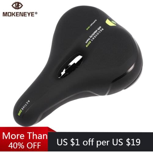 MTB Bicycle Saddle Hollow Ultralight Breathable Bike Racing Seat Soft Memory Sponge Off-road Cycling Seat Road Cushion Parts